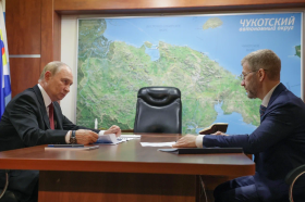 Владимир Путин встретился с Губернатором Чукотки Владиславом Кузнецовым